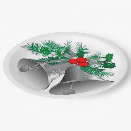 Silver Bells en Holly Paper Bord (Gekanteld)