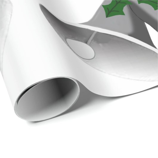 Silver Bells en Holly Wrapping Paper Cadeaupapier (Rol Hoek)