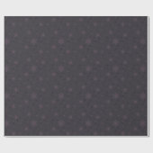 Silver Bells en Paarse Bow Snowflakes Cadeaupapier (Vlak)