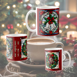 Silver Bells Faux-Glas in lood Koffiemok