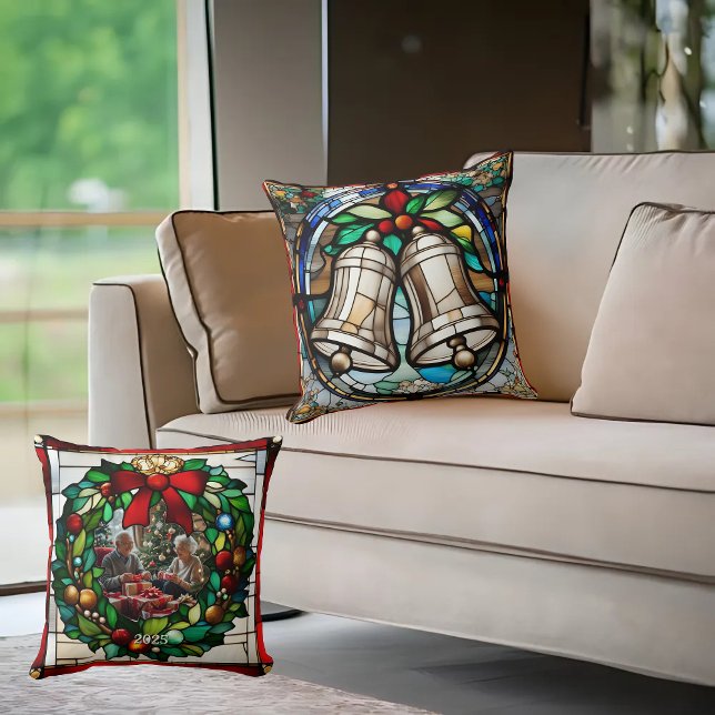 Silver Bells Faux-Glas in lood Kussen (Creator heeft geüpload)