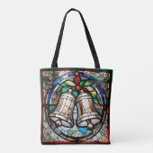 Silver Bells Faux-Glas in lood Tote Bag (Achterkant)