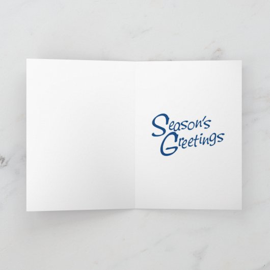 Silver Bells Feestdagen Kaart (Binnen)