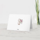 Silver Bells Holly en Pine Elegant Kerstmis Kaart (Achterkant)