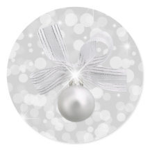 Silver Bells-Kerst sticker