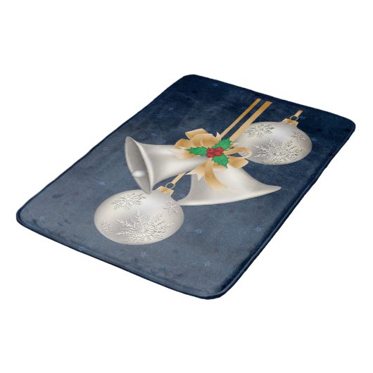 Silver Bells kerstbathmat Badmat (Gekanteld)