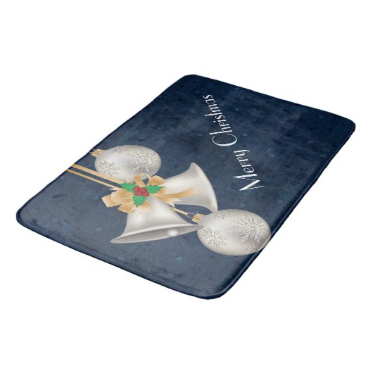 Silver Bells kerstbathmat Badmat (Gekanteld)