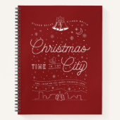 Silver Bells kerstboek Blank Notitieboek (Voorkant)