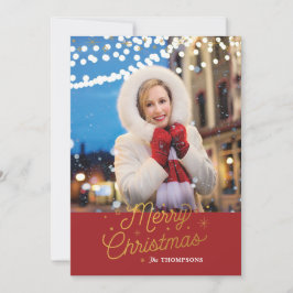 SILVER BELLS / kerstfotokaart Feestdagenkaart