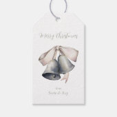 Silver Bells Kerstmis Cadeaulabel (Voorkant)