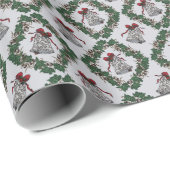 Silver Bells kerstpapier voor kerstwappers Cadeaupapier (Rol Hoek)