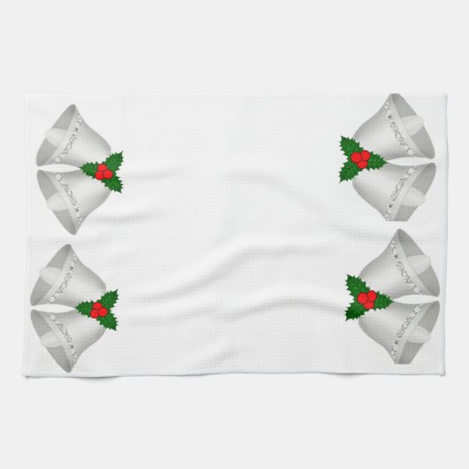 Silver Bells keukenhanddoek (Horizontaal)