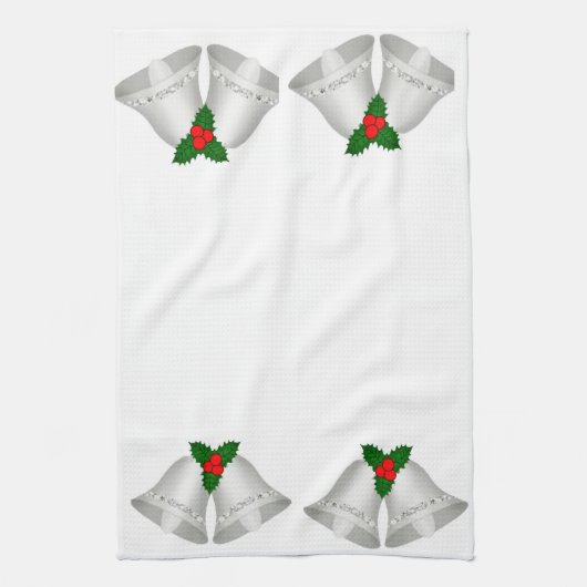 Silver Bells keukenhanddoek (Verticaal)