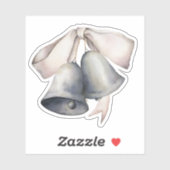 Silver Bells Merry Christmas Sticker (Vel)