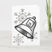 Silver Bells Periodic Table Kerstscience Snow Feestdagen Kaart (Voorkant)