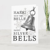 Silver Bells Periodic Table Kerstscience Snow Feestdagen Kaart (Voorkant)