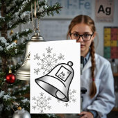 Silver Bells Periodic Table Kerstscience Snow Feestdagen Kaart