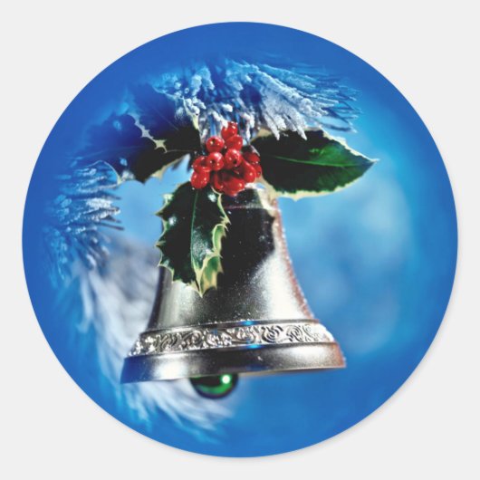 Silver Bells Ronde Sticker (Voorkant)