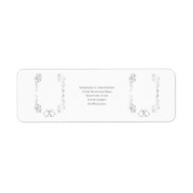 Silver Bells Scrollwork Wedding Retouradres
