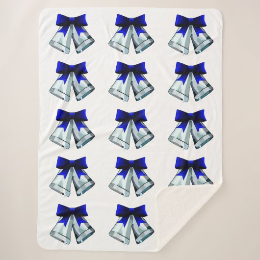 Silver Bells Sherpa Deken (Voorkant)