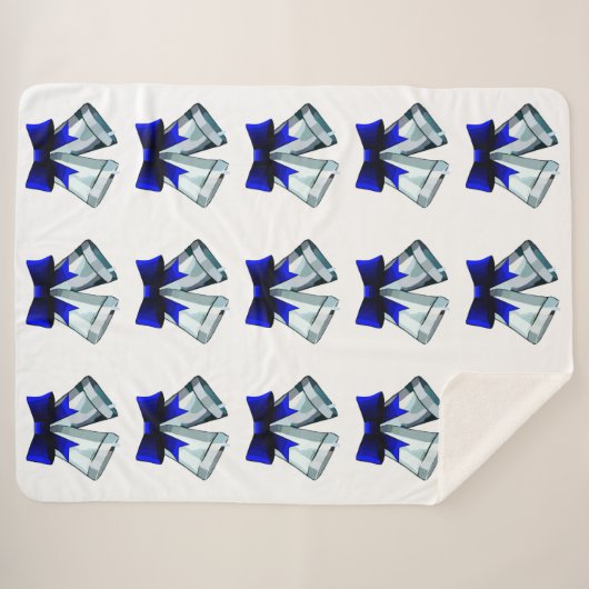 Silver Bells Sherpa Deken (Voorkant (horizontaal))