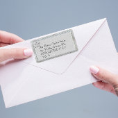 Silver Bells Wedding Adresetiketten Etiket