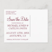 Silver Bells Wedding Bell Save the Date Briefkaart (Achterkant)