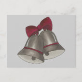 Silver Bells Wedding Bell Save the Date Briefkaart (Voorkant)