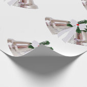 Silver Bells White Wrapping Paper Cadeaupapier (Hoek)