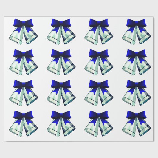 Silver Bells Wrapping Paper Cadeaupapier (Vlak)