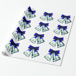 Silver Bells Wrapping Paper Cadeaupapier