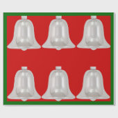 Silver Bells Wrapping Paper Cadeaupapier (Vlak)