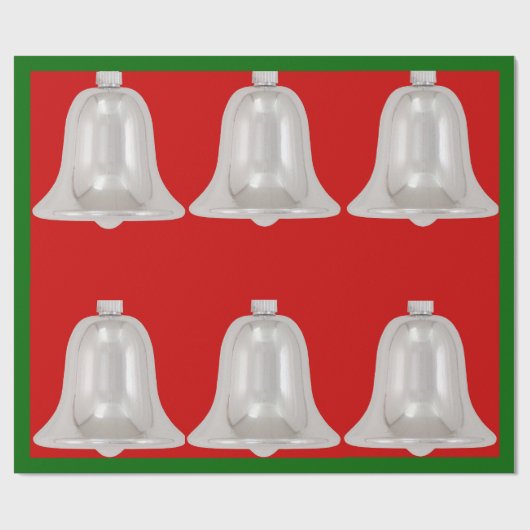Silver Bells Wrapping Paper Cadeaupapier (Vlak)