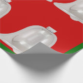 Silver Bells Wrapping Paper Cadeaupapier (Hoek)