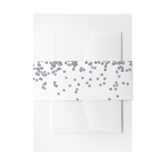 "Silver Belly Bands" Uitnodigingen Wikkel (Voorkant Voorbeeld)