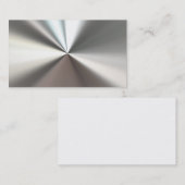 Silver Bent Metal Visitekaartjes (Voorkant / Achterkant)