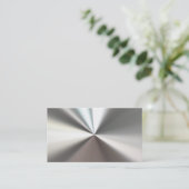 Silver Bent Metal Visitekaartjes (Staand voorkant)