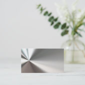 Silver Bent Metal Visitekaartjes (Staand voorkant)