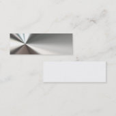 Silver Bent Metal Visitekaartjes (Voorkant / Achterkant)