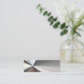 Silver Bent Metal Visitekaartjes (Staand voorkant)