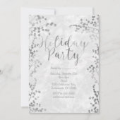 Silver Berries Holiday Party Winteruitnodigingen Kaart (Voorkant)