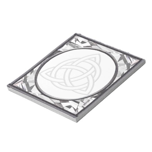 Silver Bevel Triquetra Notitieblok (Linkerzijde)