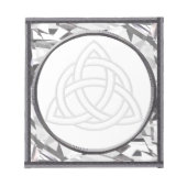 Silver Bevel Triquetra Notitieblok (Voorkant)