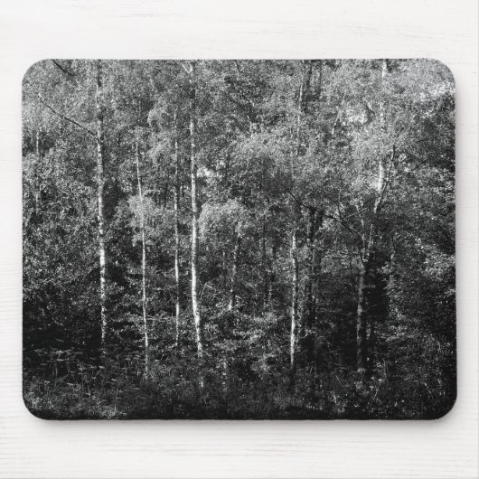 Silver Birch B&W Muismat (Voorkant)