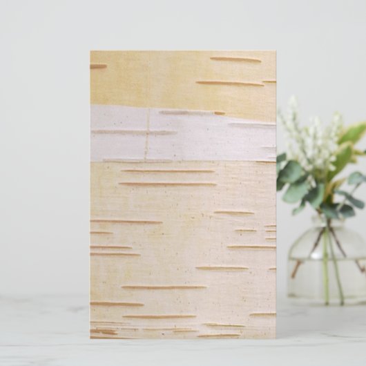 Silver Birch Bark Stationery Briefpapier (Staand voorkant)