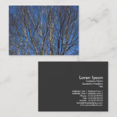 Silver Birch Branches 02 Visitekaartje (Voorkant / Achterkant)