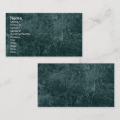Silver Birch - Donkergroen Visitekaartje (Voorkant / Achterkant)