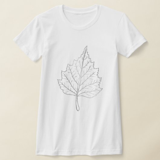 Silver Birch Leaf T-Shirt (Laagn)