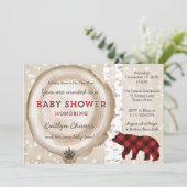 Silver Birch Pset Winter Baby shower for Boy Kaart (Staand voorkant)