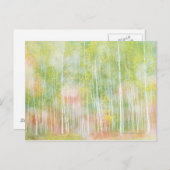 Silver Birch Trees Briefkaart (Voorkant / Achterkant)